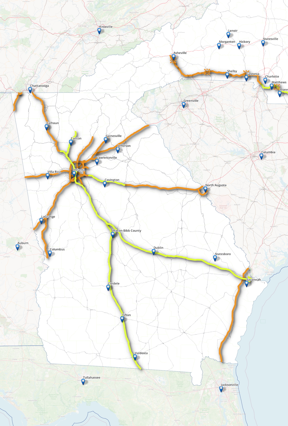 Ga State Routes Georgia DOT Statewide Broadband Operations, Maintenance, and ...